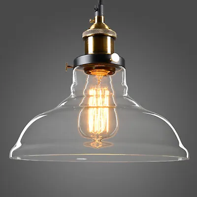 Vintage Kitchen Pendant Light Industrial Glass Chandelier Antique Ceiling Lamp • $99