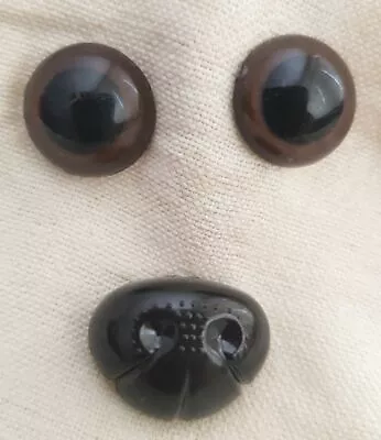 £3.49 • Buy Trucraft - Brown Safety Eyes And Nose For Teddy Bears & Soft Toys Sizes S, M & L