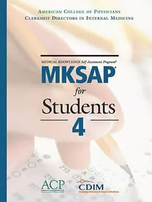 Mksap For Students 4 By American College Of Physicians • $4.58