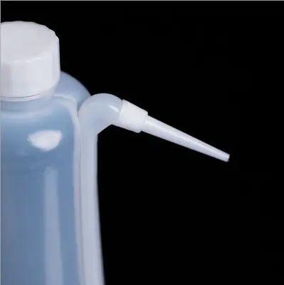 Screw On Tip Plastic Tattoo Washing Lab Squeeze Wash Bottle 500ml Clear White • $7.67