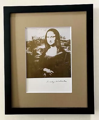 Andy Warhol | Mona Lisa Signed Vintage Print In 8 X10 Mat | Frame Ready • $99