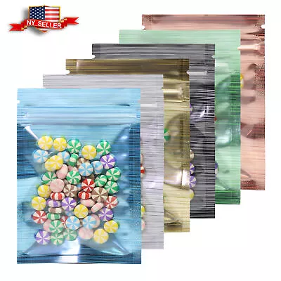 QQ Studio 100 Pack Food Safe Single Sided QuickQlick™ Smell Proof Flat Bags • $28.99