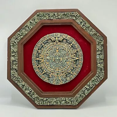 Original Zarebski Mexico Mayan Calendar Large 13.5” Decor • $97.99