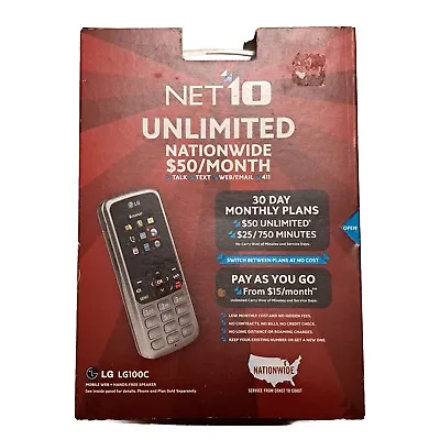NEW LG 100C NET10 Pre-Paid Cell Phone Trac Phone UNTESTED • $15.50