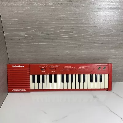 VTG Radio Shack Mini Keyboard Electronic Organ 60-2237 RED Working! • $29.99