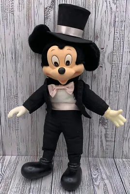 Vintage Applause Groom Mickey Mouse Wedding Doll Stuffed Plush W/ Rubber Face • $24.99