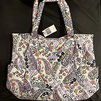 Vera Bradley Large Glenna Tote Shoulder Bag Purse Maddalena Paisley Soft NWT • $63.92