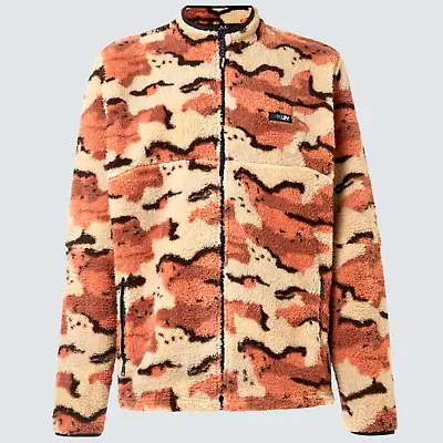 Oakley Hillside Sherpa Fz Fleece M Camo Desert • $39.99