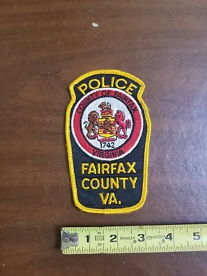 $7 • Buy FAIRFAX COUNTY VIRGINIA VA Sheriff Police Patch VINTAGE OLD MESH GOLD
