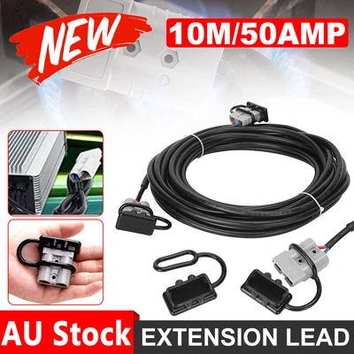$28.95 • Buy 10M 50 AMP Extension Lead Twin Core Automotive Cable Fit For Anderson Style Plug
