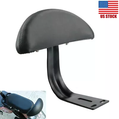 $25.49 • Buy Universal Motorcycle Bike Rear Backrest Passenger Seat Cushion Rest Pad Assembly