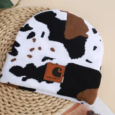 Unisex Acrylic Watch Hat Cow Beanie Winter Knit Cap Authentic Mens Lady A18 • $11.89