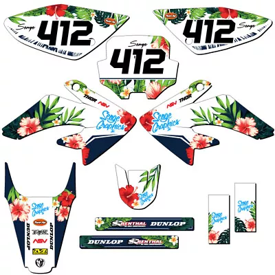 2004-2010 CRF 100 TROPIC White Senge Graphics Kit Compatible With Honda • $124.99