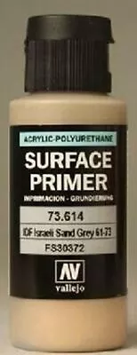 Vallejo Paint 60ml Bottle IDF Israeli Sand Grey Surface Primer • $7.88