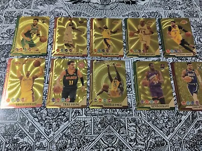 Gold Basketball NBA PVC Diamond Shiny Cards • £2.49