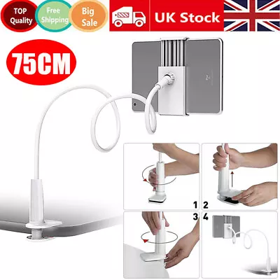 360º Lazy Bed Gooseneck Desk Mount Stand Holder For IPad Samsung Android Tablet • £9.78