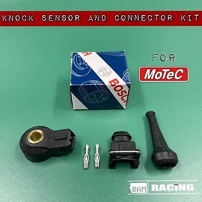 Genuine Bosch Knock Sensor And Connector Kit Motec Standalone Ecu Motorsport • $69.62