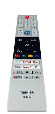 £12.99 • Buy Original Toshiba CT-8560 TV Remote Control For 32LK3C63DB 43UK3C63DB 50UK3C63DB