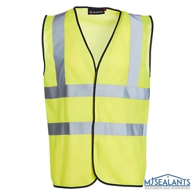 Blackrock Yellow Hi Vis Vest High Visibility Work Safety Waistcoat EN20471 • £3.94