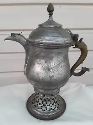 Antique Indo-Persian Copper Dallah Travel Samovar Coal Burn Tea Kettle Islamic • $315