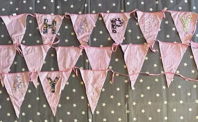 Girls Laura Ashley Happy Birthday Fabric Bunting • £6