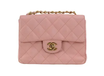 Chanel Vintage Caviar Pink Sakura Single Flap 24K Gold Hardware Crossbody Bag • $4999