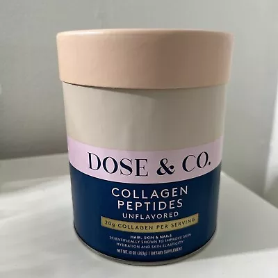 Dose & Co Pure Collagen Peptides Powder Unflavored Hair/Skin/Nail 10oz Exp 03/26 • $22.90