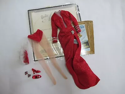 Barbie Marilyn Monroe Gentleman Prefer Blondes Red Gown Fashion Mattel NO DOLL • $80