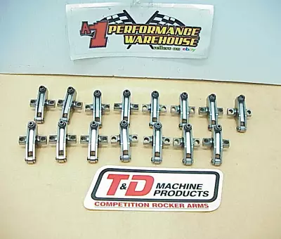 15 T & D Stainless Steel Roller Rocker Arms 1.70 Ratio From LS Race Engine • $250