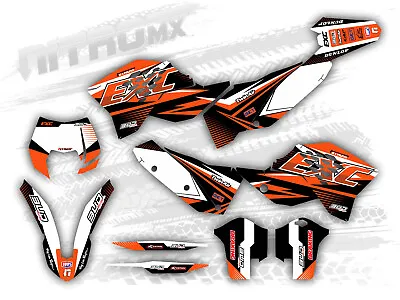 NitroMX Graphic Kit For KTM EXC EXC-F 125 250 300 450 530 2008 2009 2010 2011 • $148.46