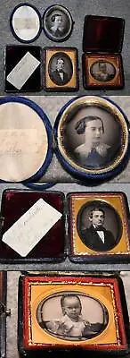 Winchester Family Of Boston Daguerreotype Lot - Southworth & Hawes Or Whipple? • $1259