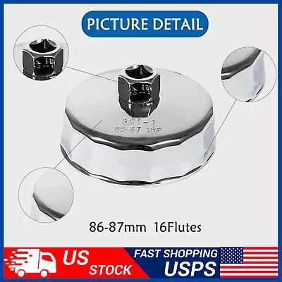 For BMW And Volvo86mm Stainless Steel Oil Filter Wrench Remover Cap Tool • $9.99