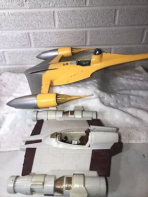 Star Wars Phantom Menace Naboo Starfighter Episode 1 Hasbro Electronic 1998 Toy • $19