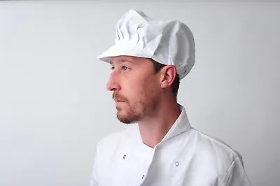 Baker Cap Polycotton Bakery Hat Professional Catering Chef Cap In Packs • £3.49