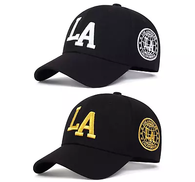 LA Baseball Cap Los Angeles Snapback Embroidery Adjustable Cali Fashion Hat • $12.80