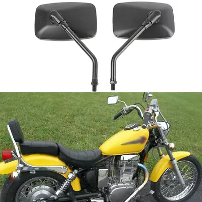 10mm Motorcycle Rectangle Rearview Mirrors For Suzuki Savage 650 LS650 1986-2008 • $25.09