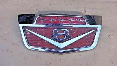 1965 1966 Ford Truck V8 HOOD EMBLEM Original FoMoCo Pickup Panel 1961-1964  • $175