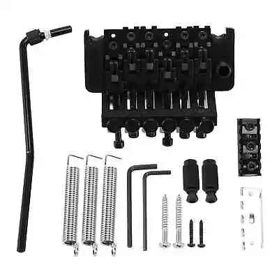 Electric Guitar Dual Tremolo Bridge Assembly System For Lic Ibanez 1 Set (Black) • $39.56