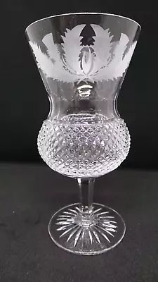 Lovely Edinburgh Crystal Thistle Large Water Goblet /Glass 165mm 6.5  • £64