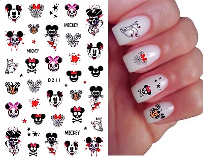 Mickey Mouse Halloween Water Transfer Nail Art-D211 • $3