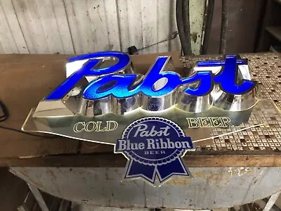 Pabst Blue Ribbon Lighted Beer Sign • $125