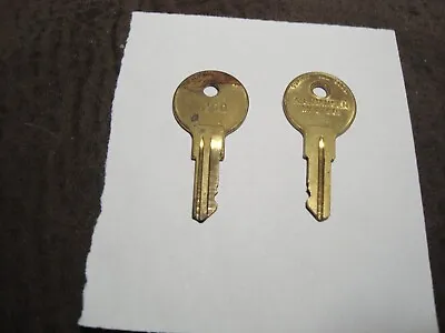 Locksmith Lot Of (2) OEM 1250 Key Handle  Cabinet / Rv A. L. Hansen Lock Keys • $4.99