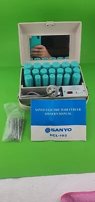 Vintage Sanyo 20 Hot Hair Curlers Rollers HCL-102 Made In Japan #012 • $45