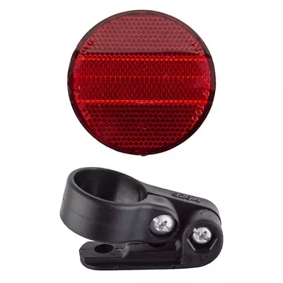 Bicycle Bike Rear Mounted Reflector Reflector 3  Diameter Red W/bracket New • $7.99