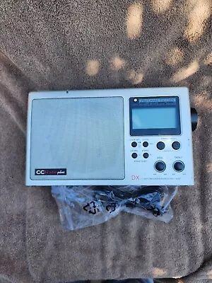 C Crane CC Radio Plus DX AM/FM/TV/Weather Band Receiver Silver W/ Cord • $60