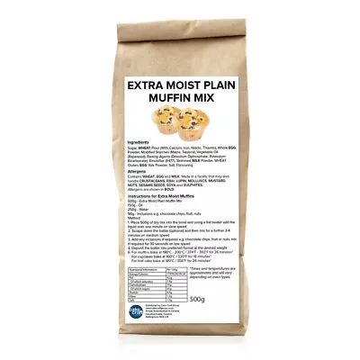 Extra Moist Plain Muffin Mix 500g • £7.99