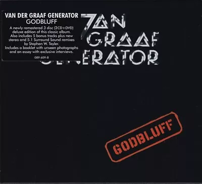 VAN DER GRAAF GENERATOR - Godbluff [Deluxe Edition 2CD & 5.1 DVD] NEW & SEALED • £12.95