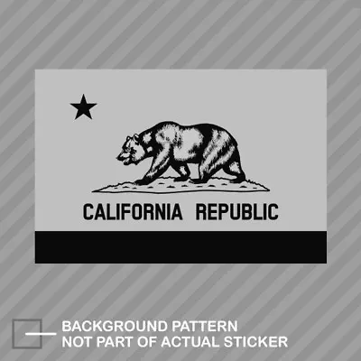 Subdued California Flag Sticker Decal Vinyl Republic Cali CA • $4.99