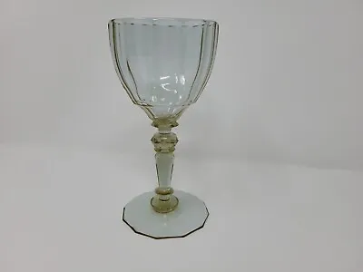 Antique Radion Color Cut Glass Signed Moser Wine Glass 6 1/2 Inch • $395