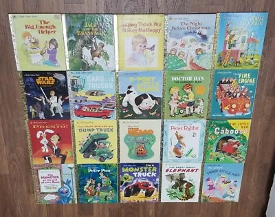 Little Golden Books Lot Of 20 Disney Vintage Classic & Modern Mix • $24.99